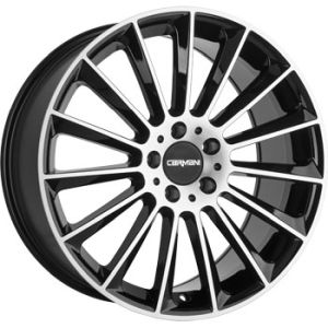 Carmani 17 Fritz black polish Wheel 11x22 - 22 inch 5x112 bold circle
