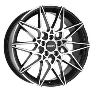 Carmani 18 Knut black polish Wheel 8x19 - 19 inch 5x112 bold circle
