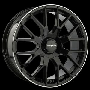 Carmani 19 Hugo black lip polish Wheel 9,5x20 - 20 inch 5x112 bold circle