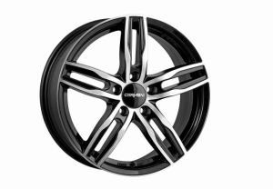 Carmani 14 PAUL black polish Wheel 6.5x16 - 16 inch 5x114,3 bold circle