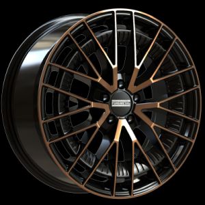Fondmetal Kari glossy black bronce machined Wheel 9x21 - 21 inch 5x112 bold circle