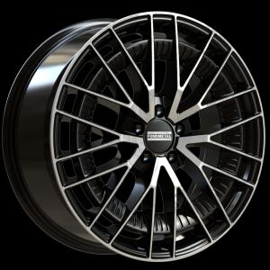 Fondmetal Kari glossy black machined Wheel 9x19 - 19 inch 5x112 bold circle