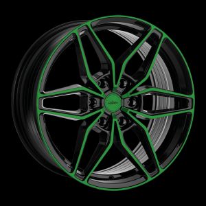 Oxigin 24 Oxroad neon green polish Wheel 9x20 - 20 inch 6x114,3 bold circle