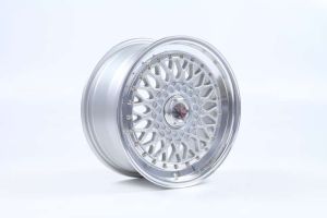 R-Style RS01 silver horn polished Wheel 7.5x17 - 17 inch 5x112 bold circle