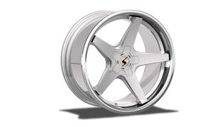 Schmidt XS5 High gloss silver Wheel 9x19 - 19 inch 5x120 bold circle