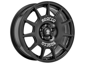 Sparco SPARCO TERRA MATT BLACK + WHITE LETTERING Wheel 8x18 - 18 inch 5x100 bolt circle