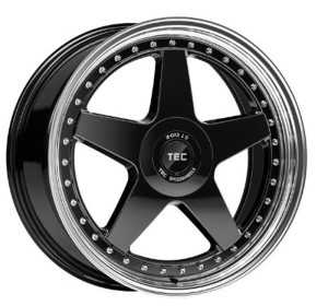 TEC GT EVO-R black-polished-lip Felge 8x18 - 18 Zoll 5x112 Lochkreis