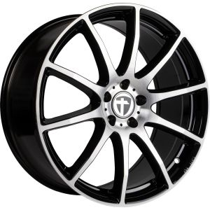 Tomason TN1 Flow black polished Wheel 9x19 - 19 inch 5x112 bold circle