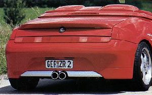 Mittelauspuff 2x90mm passend fr Alfa Spider + GTV