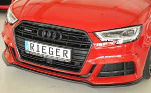 Rieger Spoilerschwert/Lippe schwarz glanz passend fr Audi A3 8V
