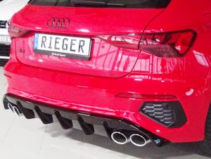 Rieger Heckdiffusor / Heckeinsatz SG SB passend fr Audi A3 GY
