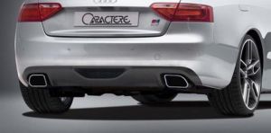 Heckansatz inklusive 2 Endschalldmpfer Caractere Tuning passend fr Audi A5/S5
