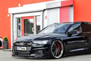 Noak front splitter with side wings fits for Audi A6 C8 F2
