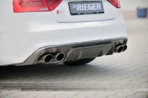 Rieger Heckeinsatz fr Aussparung Doppelrohr links passend fr Audi A5/S5