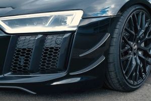 Frontfinnen Echtcarbon glanz lackiert passend fr Audi R8 4S