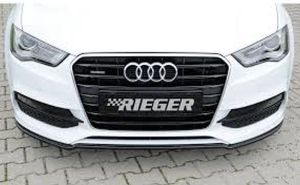 Rieger Spoilerschwert/Cuplippe schwarz glnzend gekantete Version passend fr Audi A3 8V