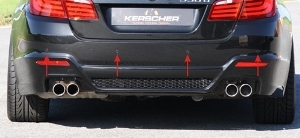 Kerscher mounting kit for PDC fits for BMW F10/F11