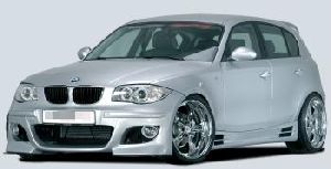 Frontbumper with cut out for headlight cleaning and PDC Rieger Tuning fits for BMW E81 / E82 / E87 / E88