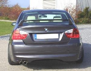 rear bumper extension SPIRIT for exhaust system left with Carbon-insert E90 sedan fits for BMW E90 / E91