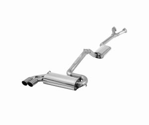 BN Pipes Audi Ur-Quattro exhaust system from cat.