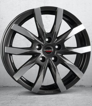 Borbet CW 5 mistral anthracite glossy polished Wheel 7,5x18 inch 5x120 bolt circle