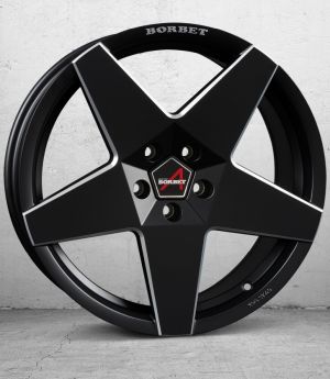 Borbet A black matt Wheel 8x18 inch 5x112 bolt circle