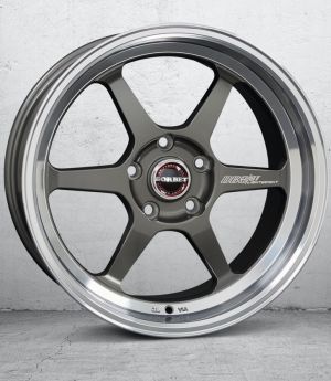 Borbet DB8GT graphite rim polished  Wheel 8,5x18 inch 5x112 bolt circle