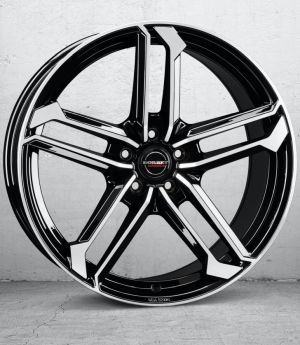 Borbet ATX black polished glossy Wheel 9,5x20 inch 5x112 bolt circle