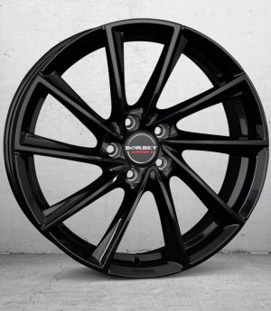 Borbet VTX black glossy Wheel 8x18 inch 5x114,3 bolt circle
