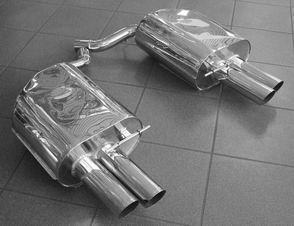 Eisenmann  rear muffler stainless steel  Duplex (left + right) fits for BMW E63/E64