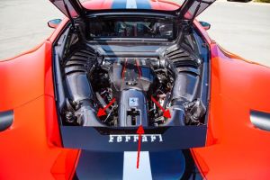 Capristo Airbox-Oberteil und Schlossabdeckung passend fr Ferrari 488 Pista