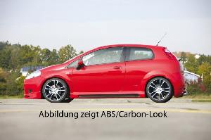 Side skirts Rieger-Tuning left+right out of ABS incl. Alloy-mesh fits for Fiat Grande Punto