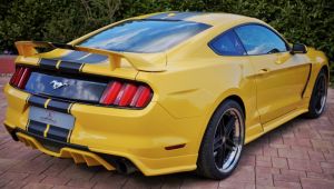 racelook rear diffusor abbes design with 6-fins fits for Ford  Mustang LAE