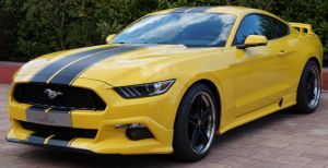 racelook front spoiler abbes design fits for Ford  Mustang LAE
