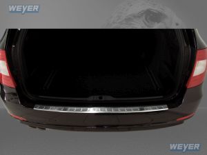 Weyer stainless steel rear bumper protection fits for SKODA Superb