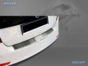 Weyer stainless steel rear bumper protection fits for SKODA Rapid