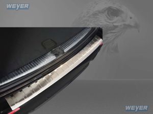 Weyer stainless steel rear bumper protection fits for MERCEDES C KlasseW 204