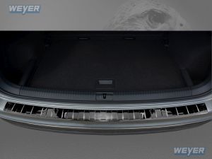 Weyer stainless steel rear bumper protection fits for VW Tiguan II + Tiguan Allspace