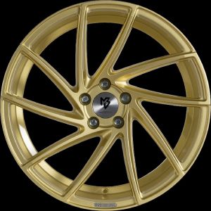 MB Design KV2 shiny gold Wheel 8.5x19 - 19 inch 5x100 bolt circle