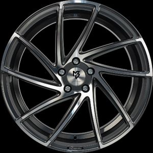 MB Design KV2 shiny grey polished Wheel 8.5x20 - 20 inch 5x108 bolt circle