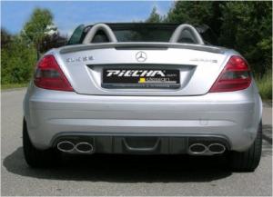 Piecha RS rear diffusor with 4 stripes and Airbox fits for Mercedes SLK R171