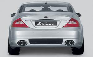 Lorinser rear skirt for Parktronik fits for Mercedes CLS W219