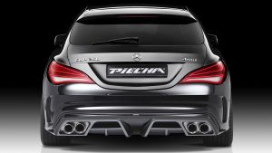 Piecha CLA GT-R rear sport muffler with racing sound fits for Mercedes CLA W117