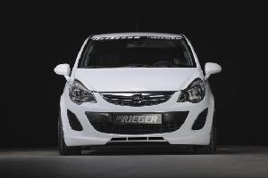 front lip spoiler Rieger Tuning 3-5 door with middle openings fits for Opel Corsa D