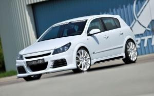 front splitter Rieger Tuning fits for Opel Astra H & GTC
