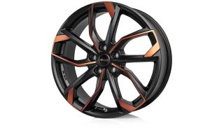 RC RC34 black-orange matt Wheel 8X19 - 19 inch 5x120 bolt circle