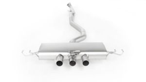 Remus Cat-back-system consisting ofa non-resonated front section and sport exhaust centered (without tail pipes),with integrated valveincl. EC type approval (only in combination with STE 0015BT)Original tube  60 mm - REMUS tube  76 mm fits for Honda