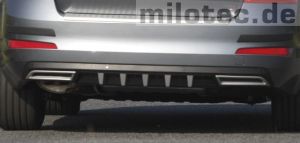 Milotec exhaust dummys alloy brush Set fits for Skoda Octavia Typ 5E