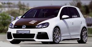 Rieger front bumper with PDC, parkassist and headlight cleaning  fits for VW Golf 6 GTI/GTD