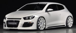 Rieger side skirt set with slot and cutout  fits for VW Scirocco 3